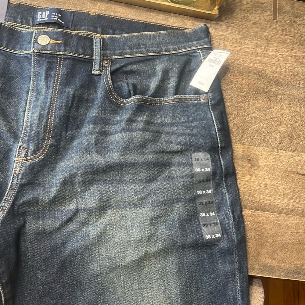 Men’s Gap Slim Soft Wear Jeans - NWT - 38x34